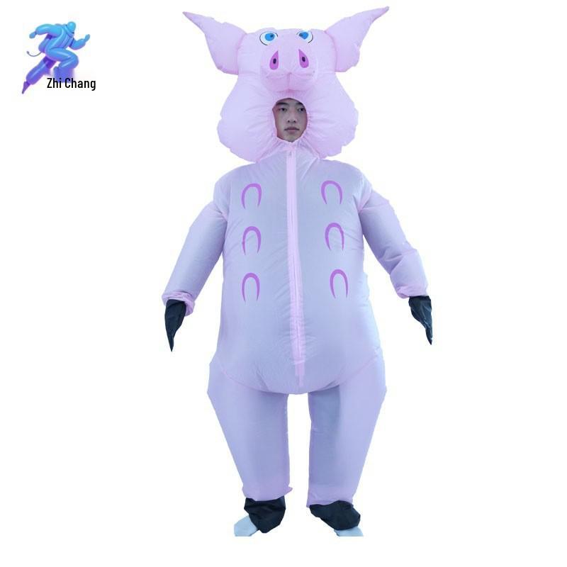 Pink Pig Alien Inflatable Costume for Parties and Performances