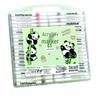 Panda Cartoon Acrylic Marker Pens for Kids - Water-Based, Opaque, Stackable Colors for Children’s Art