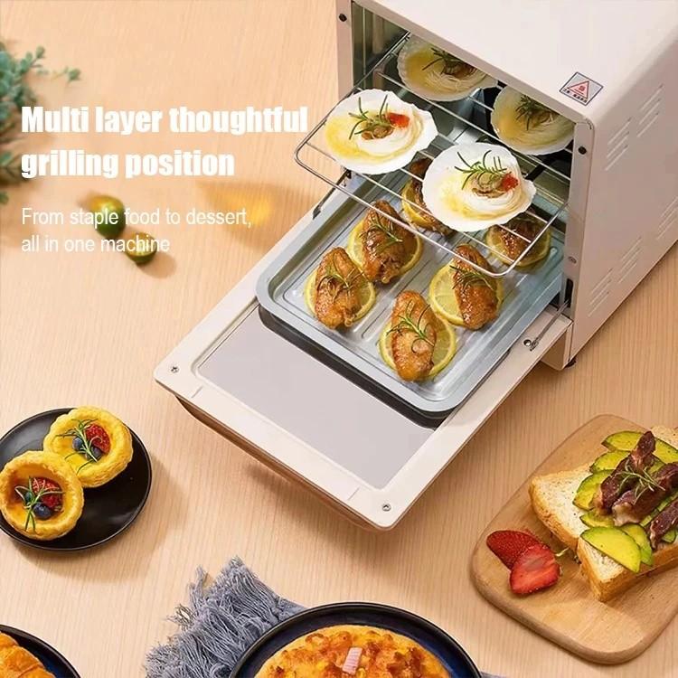 15L Large Capacity Baking And Steaming Double Layer Electric Oven For Household Fully Automatic Household Microwave Oven