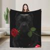 Soft Blanket Camping Cane Corso Throw Blanket  Flannel Bedspread For Couch Chair Sofa Bed Comfortable Sofa Bed Cover