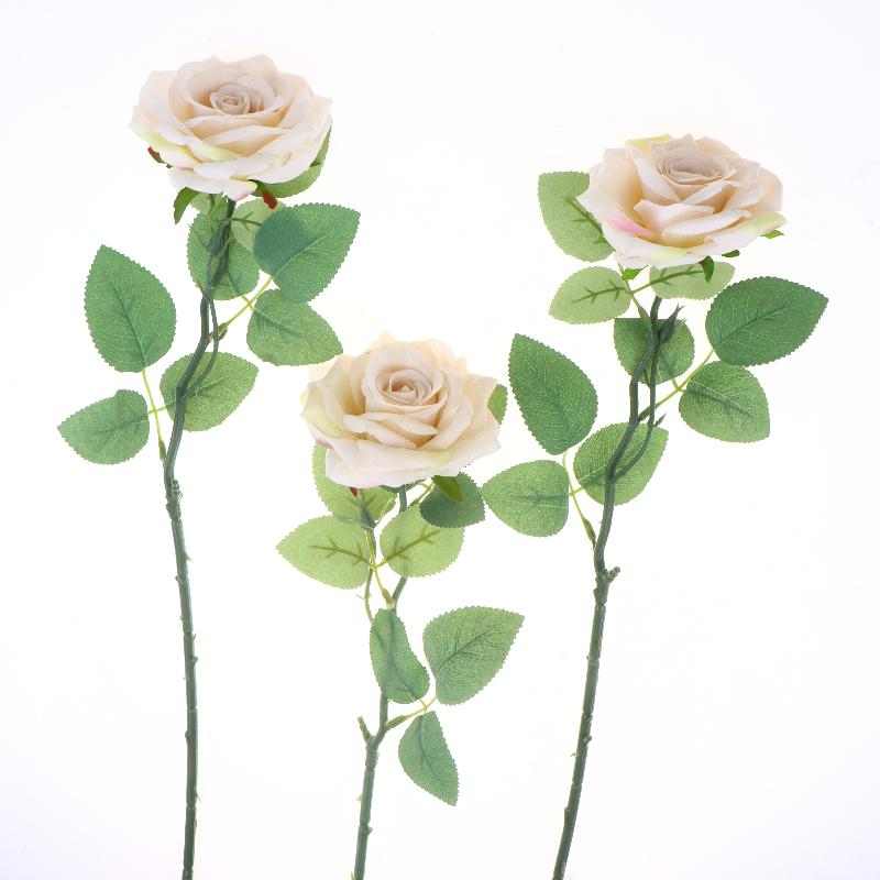 3Pcs Artificial Rose Flower Single Stem Fake Rose For Proposal Wedding Bouquet Home Party Table Centerpiece Decoration