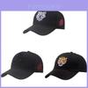 Outdoor Fishing Cap With Tiger Embroidery Adjustable High Crown Baseball Hat For Men