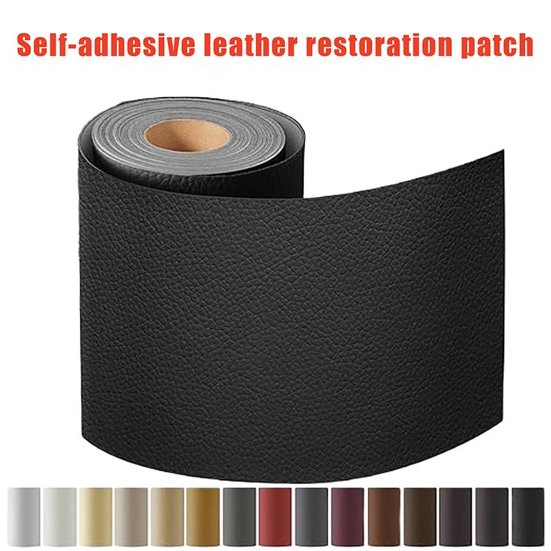 DIY Leather Sticker Self-Adhesive Leather Repair Patch Furniture Scratch Cover Strong Bonding Fix Tape Easy Cut-to-Size