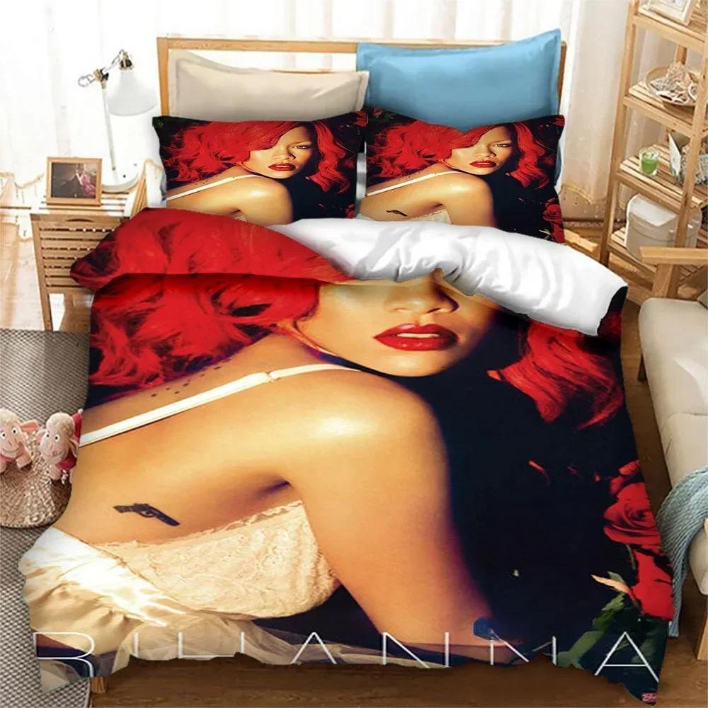 Singer NH Star Printed Bedding Set Boys Girls Twin Queen King Size Duvet Cover Pillowcase Bed Boys Adult Bedroom Home Textiles