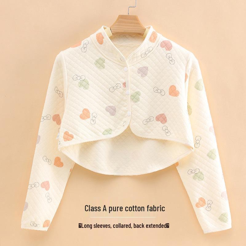 Women's Pure Cotton Shoulder and Neck Warmer Shawl - Ideal for Sleeping and Postpartum Comfort.