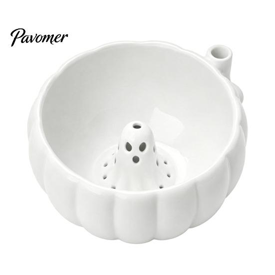 PLA Candy Swirl Bowl Halloween Bowl, Ghost Center Berry Wash with 360 Degree Rotating Vortex Face Spin Function, Fruit Strainer Basket, for Snacks And