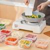 1/10ST Vakverdeling Diepvries Bewaarbox, Speciale Conserveringsbox voor Bevroren Vlees, Voedselopslag en Portionedeler Box Container