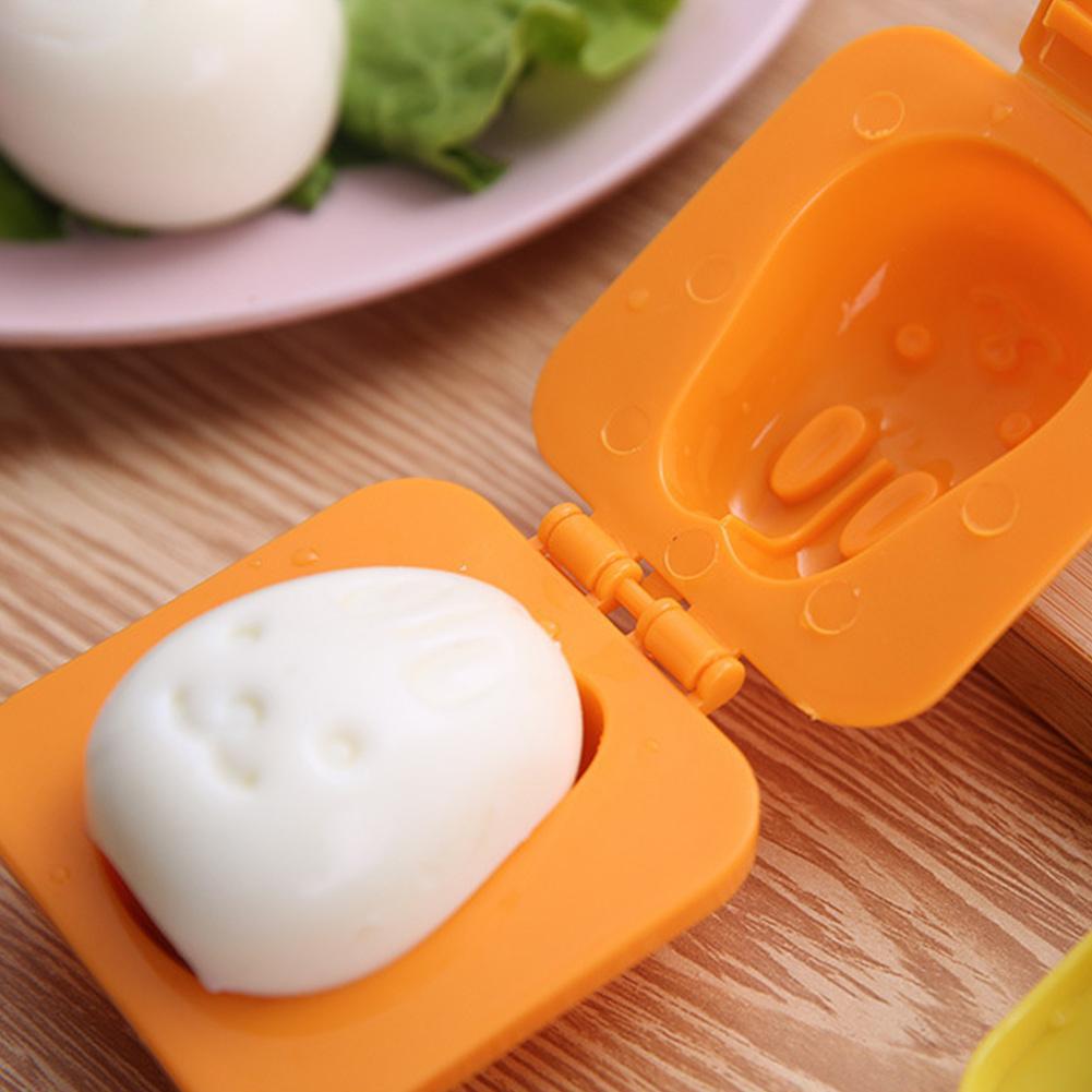 1Pc Boiled Egg Mold Cute Cartoon DIY Egg Mould Bento Maker Cutter Decor Rice Ball Accessories For Kitchen Random Color P8E4