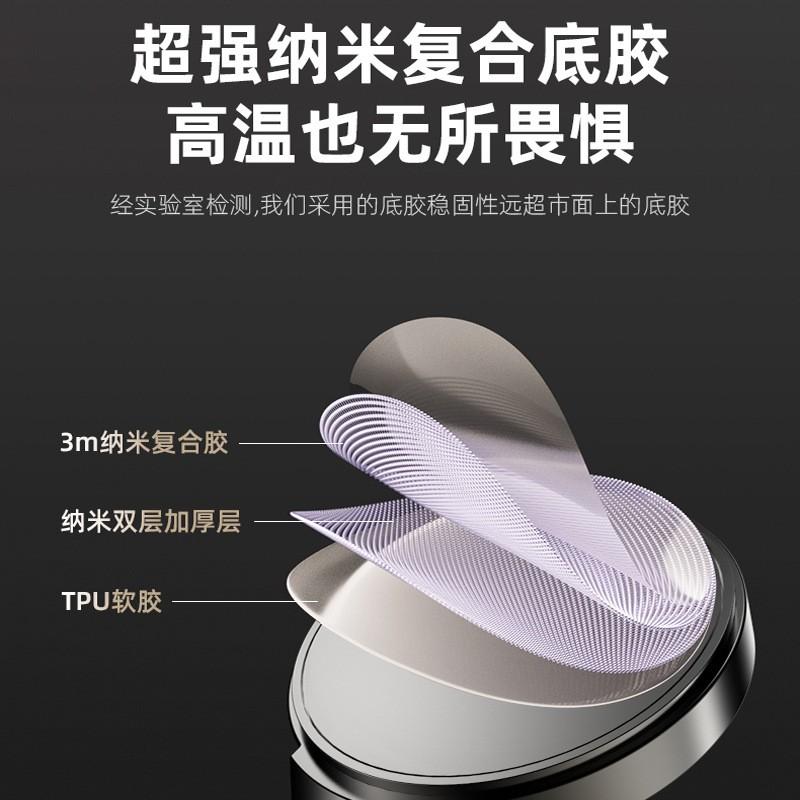 Magnetic Car Phone Holder With Foldable Zinc Alloy Mount Suction Cup Dashboard Auto Smartphone Stand