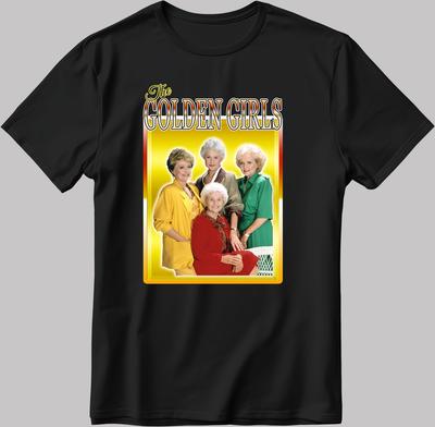 The Golden Girls, Short Sleeve White-Black Men's / Women's T Shirt G299