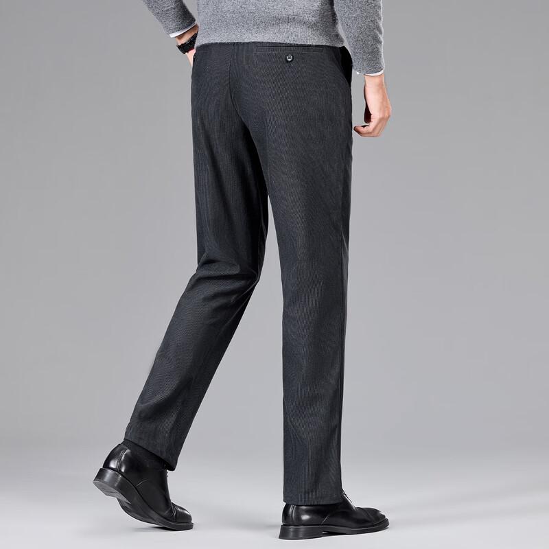 Sugus Men's Thick Corduroy Straight-Leg Business Casual Pants