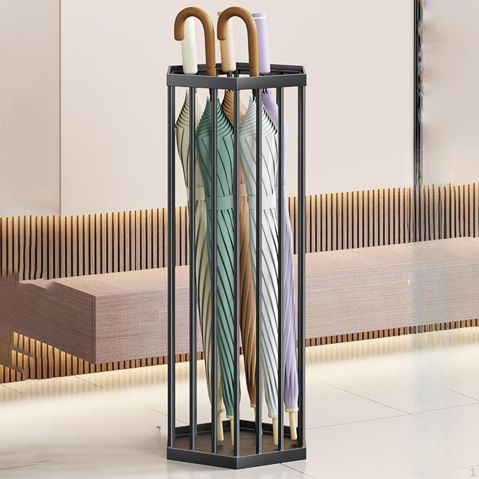 

Стеллаж для хранения зонтов Hexagon, отдельно стоящий, экономящий место, многофункциональный органайзер Size M