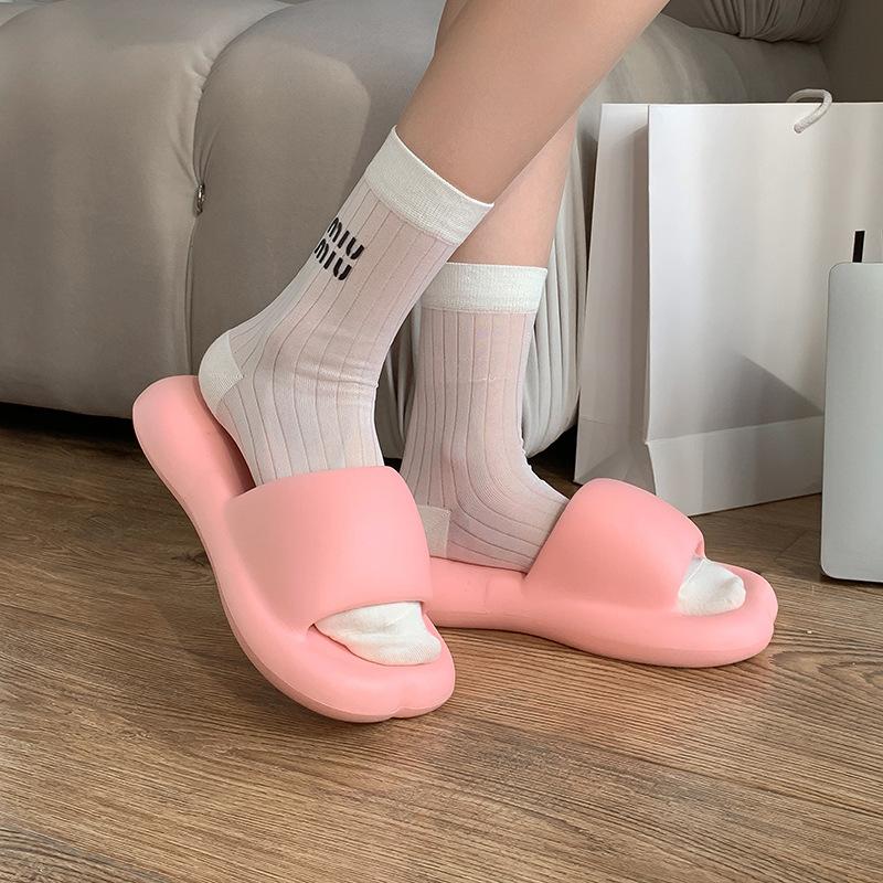 

Fashion Women s Soft Sole Pillow Slippers Deodorant EVA Love Slippers Non-slip 2025 Designer Popular Simple Luxury Niche Slippers 40-41