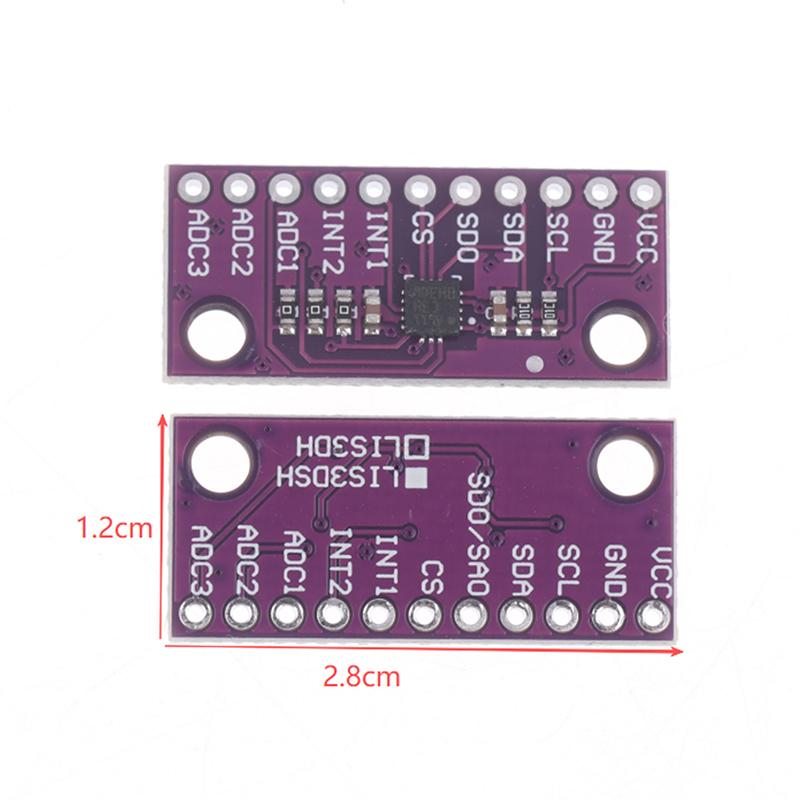 Wholesale 1/3/5Pcs LIS3DSH High-resolution Three-axis Accelerometer Triaxial Accelerometer Module ForArduino