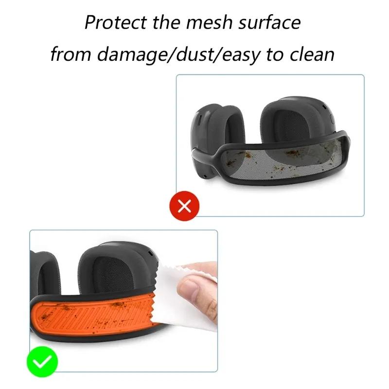 Suitable for Airpods Max Wireless Headset Multiple colors Silicone Headband Cover Washable Headband Cushion Protective Cover