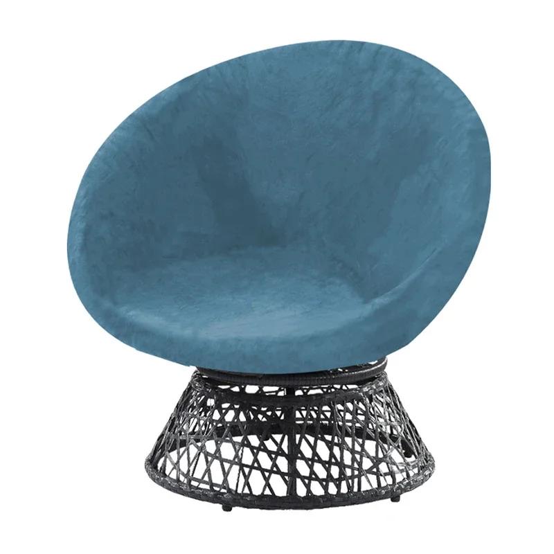 Chair Cover Home Office Chairs Dining Elastic Silver Fox Plush Universal Protection Circular Camping Bedroom Hotel Sofa Covers