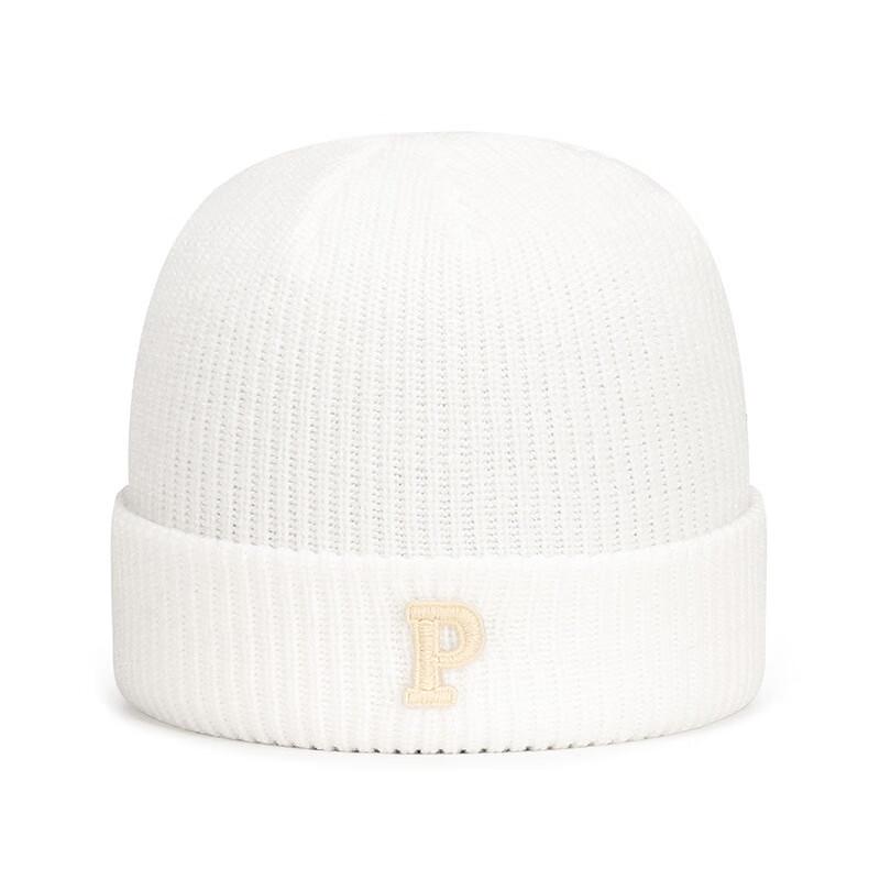 ZHENYUEQI P-Letter Cashmere-Blend Knit Beanie