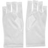 1 Pair AntiUV Glove LED Nail Art Curing Lamp UV Protection Glove Nail Art Skin Care Glove(White )