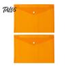 Clear File Organizer 2PCS A4 Size Document Folders with Snap Closure, Waterproof Thickened PVC Storage Pouch Organizer, Lightweight Bag for Office And