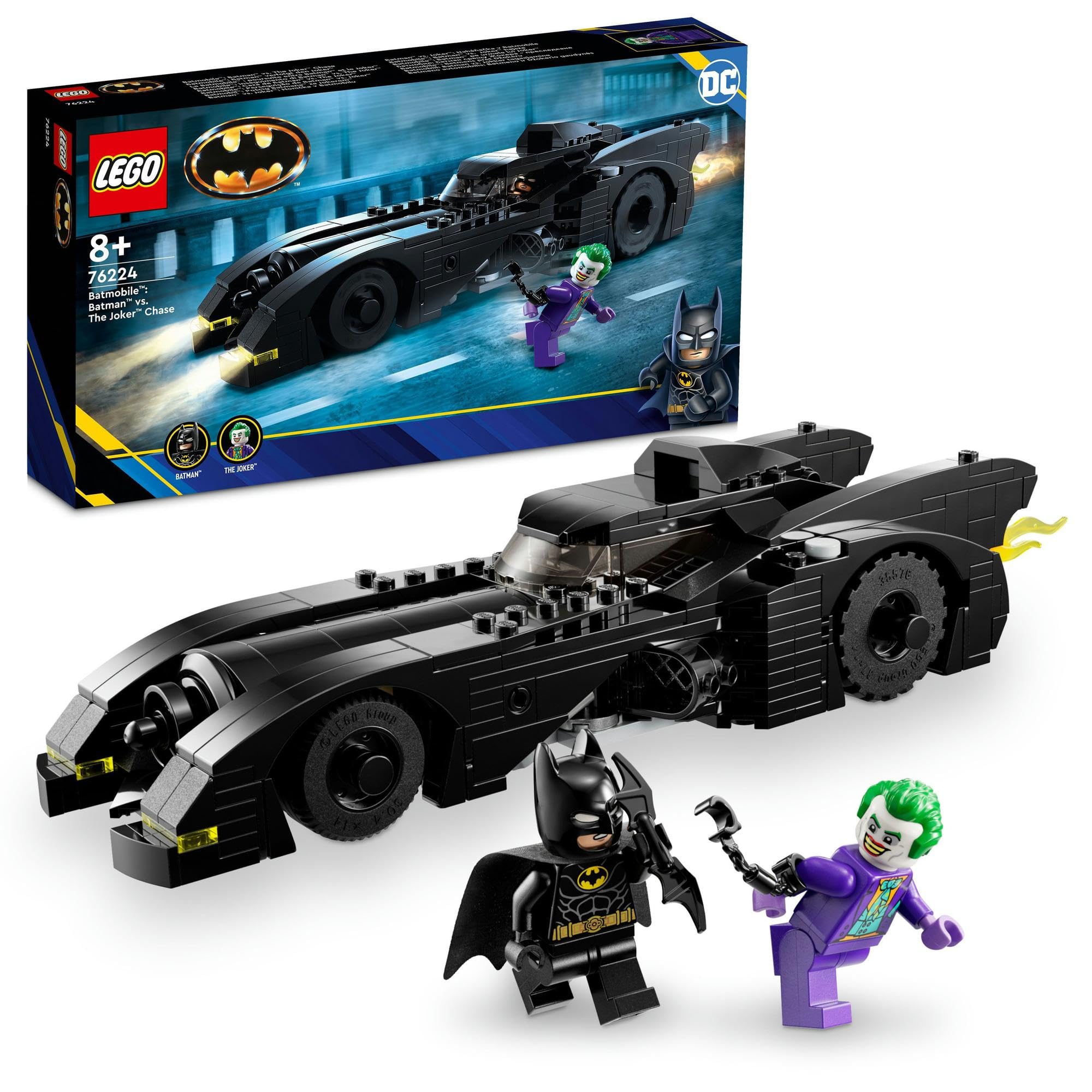 レゴ(Lego) スーパー・ヒーローズ バットモービル:バットマンとジョーカーのカーチェイス おもちゃ 玩具 プレゼント 誕生日 ブロック クリスマス 男の子 女の子 子供 8歳 9歳 10歳 小学生 乗り物 バイク 76224