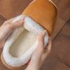 Couple cotton slippers Home autumn and winter shoes Plush warm indoor non-slip plush cotton slippers