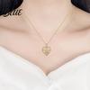 Heart Pendant with Rhinestones Mothers Day Gift Necklace Rhinestone Heart-Shaped