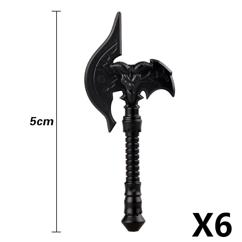 MOC Medieval Building Block Soldier Figure Weapon Accessories Battle Axe Bow Arrow Sword Sheath Shield Assembly Puzzle Brick Toy