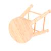 Dollhouse Wooden Round Bar High Stool Simulation Mini Ornaments Children Toy