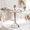 3Arm Candelabra Tabletop with 3 Arms Scrollwork Triple Candle Holder for Event Planners,