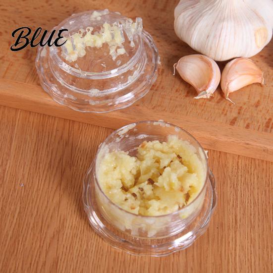 Schiacciaaglio Pressa Trasparente Macina Manuale Funzionamento Facile Portatile Pressa di Plastica Tritatutto per Cipolla Zenzero Noci Erbe Tritatutto per Piccoli Ingredienti