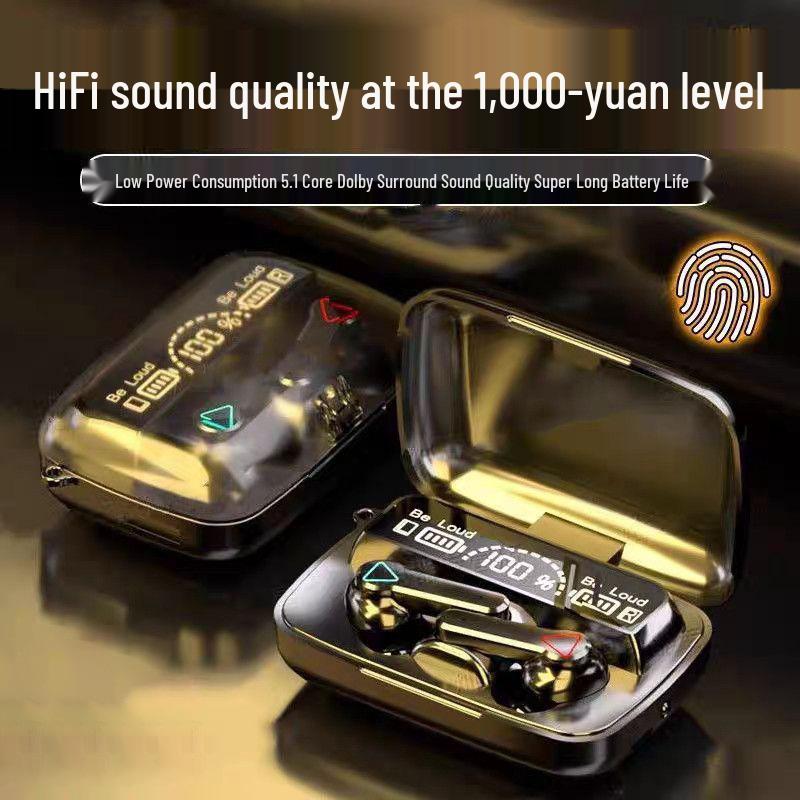 M19 Wireless Bluetooth Earbuds with Ultra-Long Battery, Intelligent Noise-Cancelling, and Smart Screen Display
