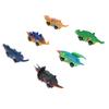 6er Pack Dinosaurier Spielzeug Aufzieauto Verwandlungsrennen Mehrfarbiges Plastik Dino Spielzeug