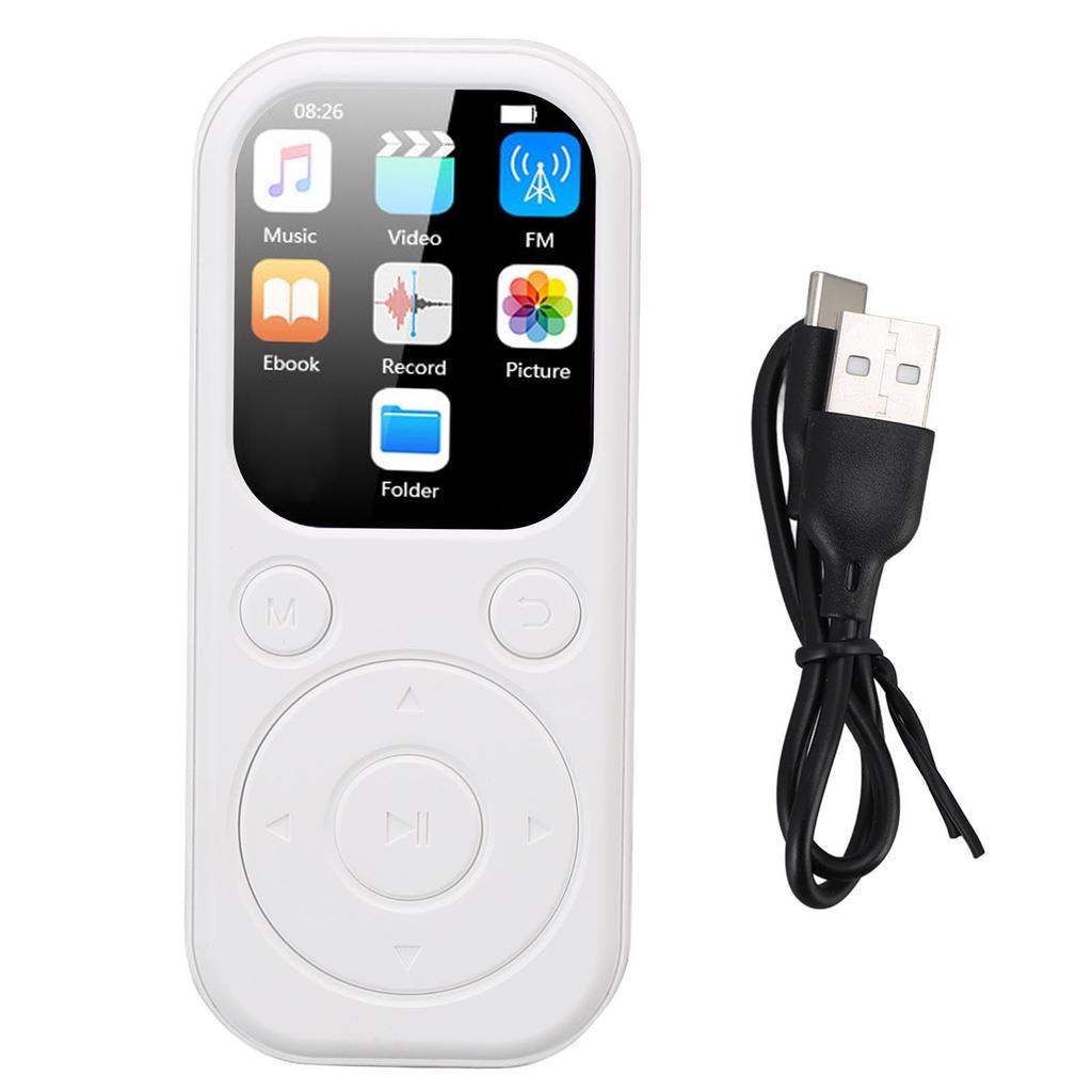 Portable Music Player with Bluetooth, MP3 Player, 5.4 HiFi Speaker, Voice Recorder, 2.01-inch Screen (No Small Memory Card)
