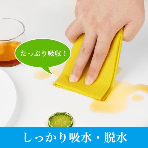 HOMEXCEL Cellulose Cloth Sheets, 10 Sheets, for Kitchen, Countertops, Sponge Cloths, Oil-Removing Cloths, Highly Absorbent, Quick-Drying, Scratch-Resi