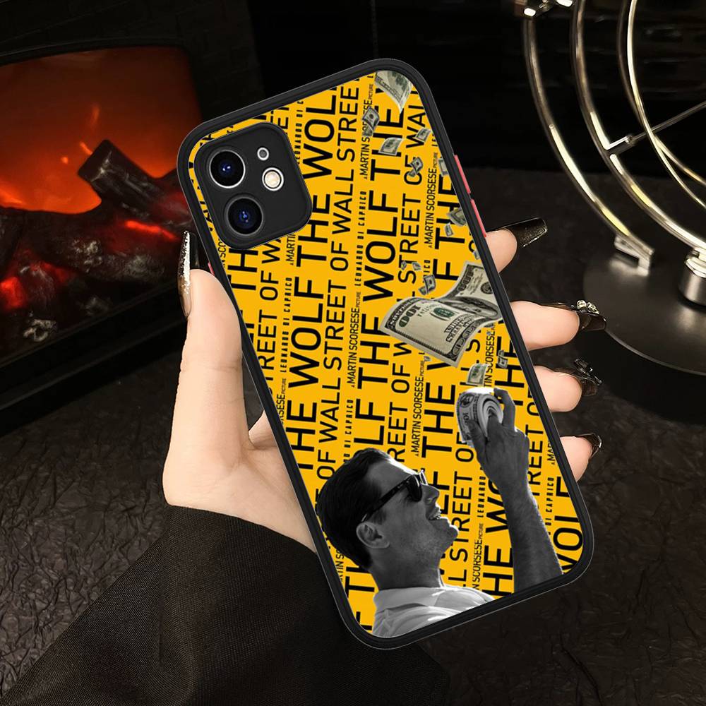 Classic Movie W-Wolf Of W-Wall S-Street Matte Translucent Phone Case For Iphone 16 ProMax 15 14 13 12 11 X XS PRO Plus