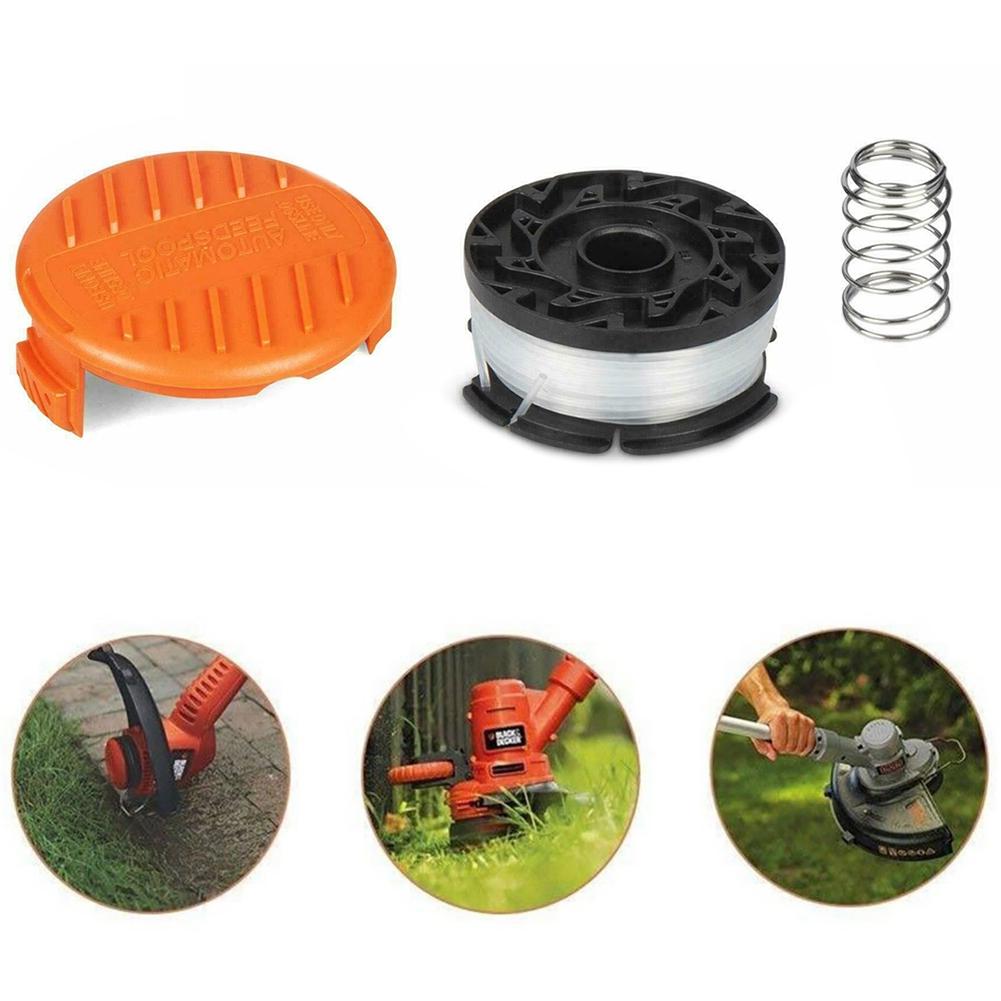 1+1+1 Set Spool Mowing Line 0.065 Inches 1.65mm Black