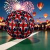 1pz Rangers FC Pattern Taglia 5 Pallone da Calcio, Pallone da Calcio Resistente per Allenamento Quotidiano, Partite, Sport all'Aperto, Regalo Ideale per la Famiglia
