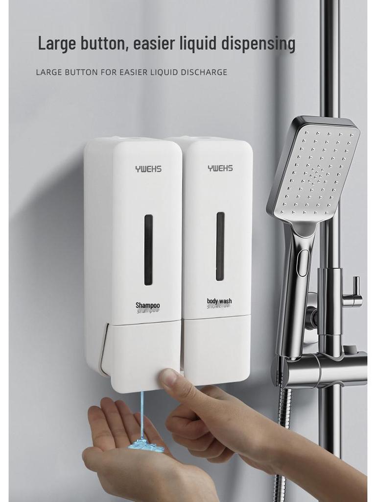 Wandmontierter nachfüllbarer Spender für Shampoo, Duschgel und Handdesinfektionsmittel