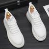 Autumn Heightening Board Shoes Men's Shoes 2025 New Versatile Popular Sports and Leisure Shoes Breathable Little White Shoes Men