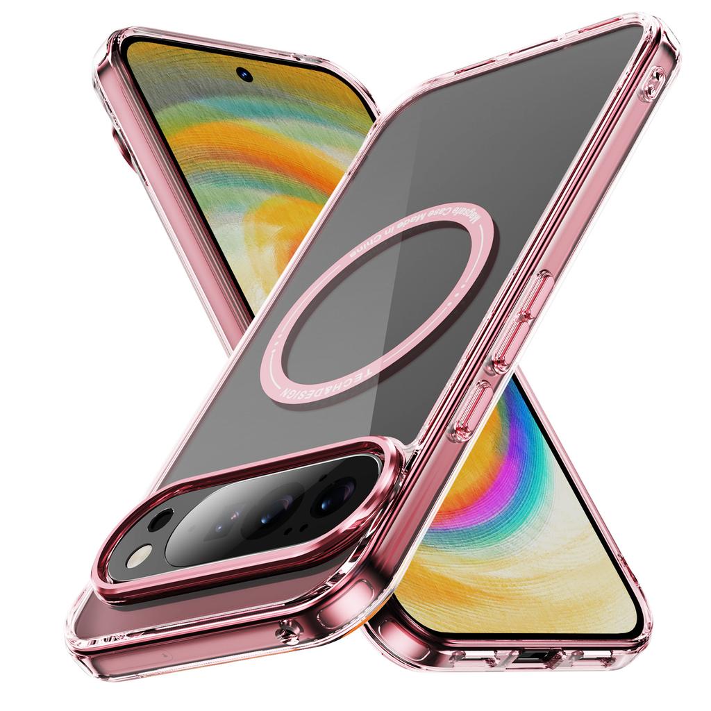 Husă de telefon magnetică HD-Transparentă Pentru Google Pixel 10 9 8 Pro XL 10PROXL 9ProXL 9A 8A Rezistentă la șocuri Pentru Magsafe Capac Dur Cristal