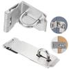Right Angle Stainless Steel Door Buckle Gate Bolt Door Clasp Lock Padlock Hasp Shed Latch