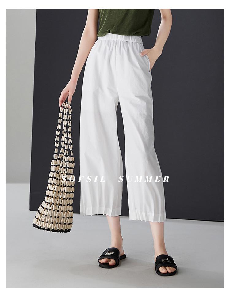 Folding Design, Casual Pants Legs, Women's 2025 Summer Thin, Loose, Versatile, Niche Flower Bud Pants