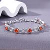Popular Jewelry Accessories Colored Zircon Jewelry Bracelet Brass Plated Platinum Handmade