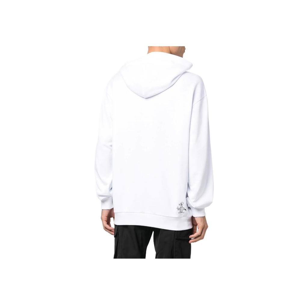 Moncler FW22 Cartoon Duck Print Casual Hoodie Long Sleeve Sweatshirt Men hoodies White H20918G00038809KR001
