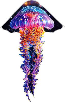 Jellyfish Kite, Jellyfish Kite for Adults and Teens, Ideal for Beginners, Easy To Assemble and Operate, Includes Storage Bag, Perfect for Outdoor