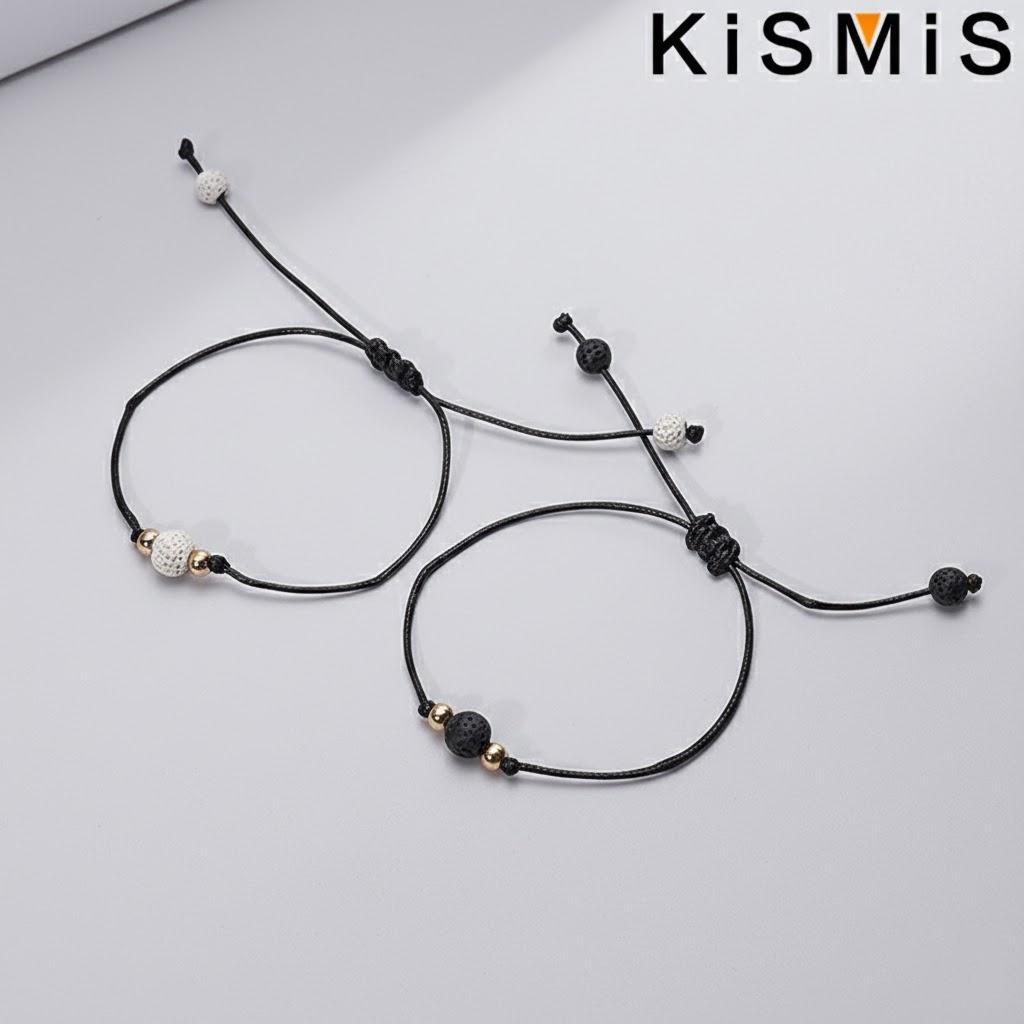 

Adjustable Pinky Promise Couples Bracelets Matching Gift for Boyfriend Girlfriend Fashion Jewelry чорний білий колір
