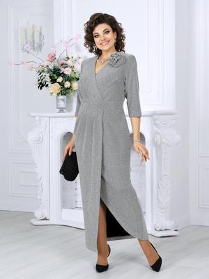 Elegancka Suknia Wieczorowa Plus Size z Odpinanymi Kwiatowymi Detalami