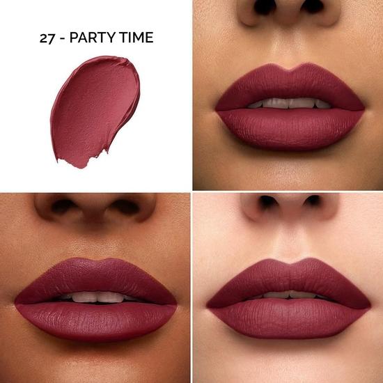 Colors Queen Color It All Long Lasting Crayon Lipstick | Up to 18 Hours Stay | Creamy Matte Finish | Lipstick for Women (Party Time,3.5g)