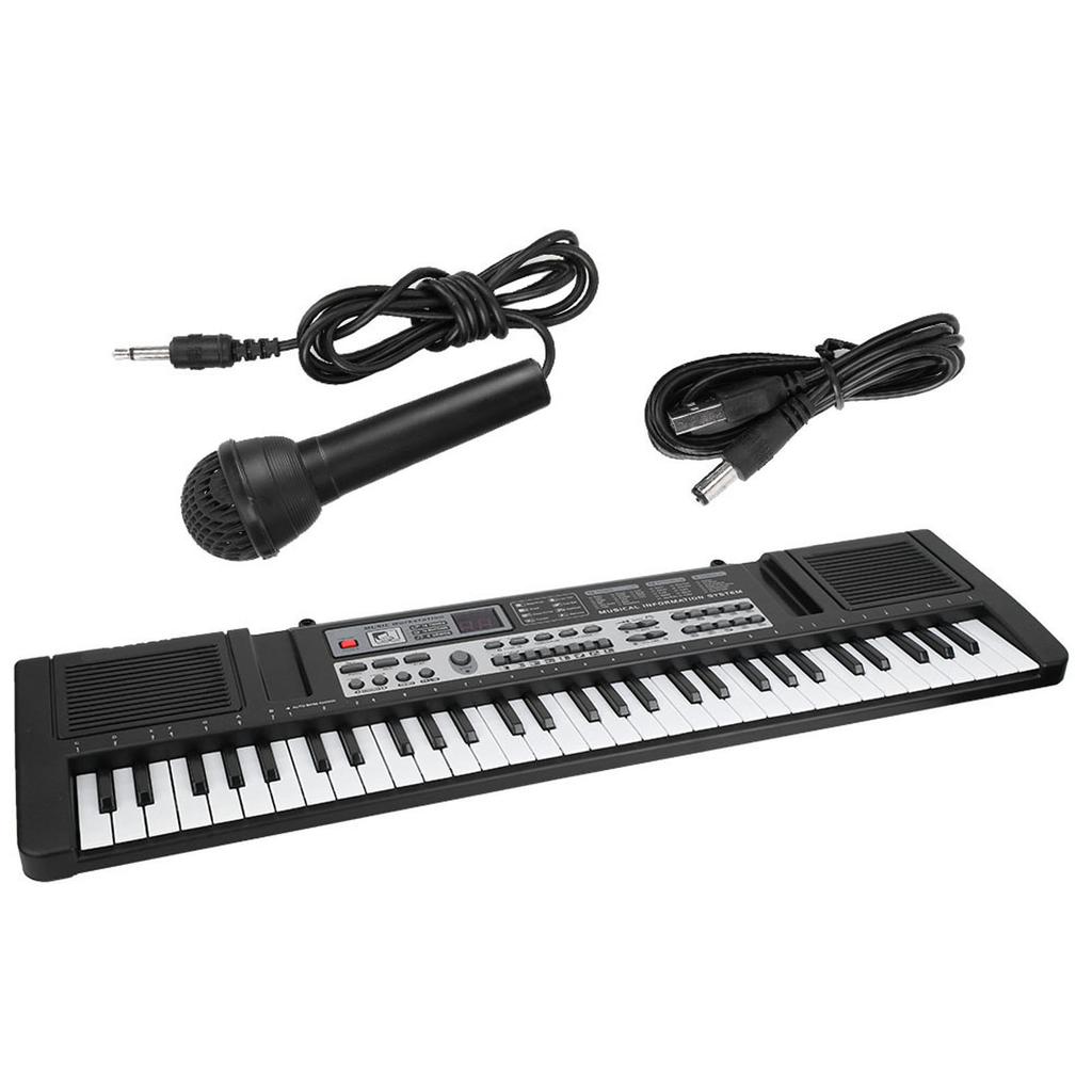 61 Keys Portable Electronic Organ Children Digital Keyboard with Microphone Music Toy
