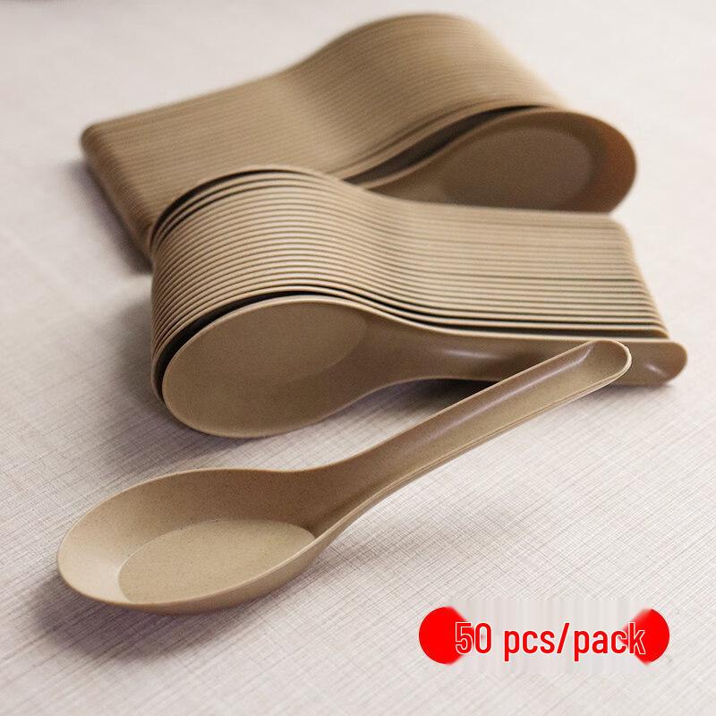 ZISIZ Commercial Disposable Chinese Style Spoons